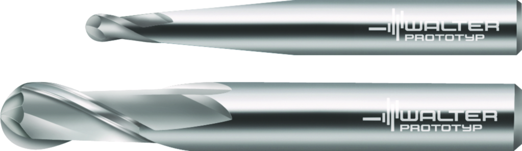 Solid carbide ball-nose copy milling cutters