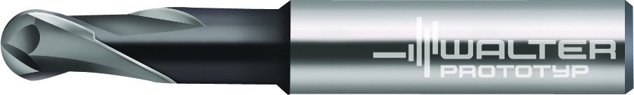 Solid carbide ball-nose copy milling cutters
