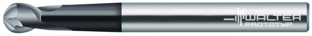 Solid carbide ball-nose copy milling cutters
