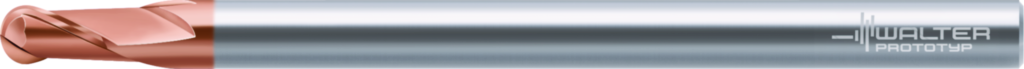 Solid carbide ball-nose copy milling cutters