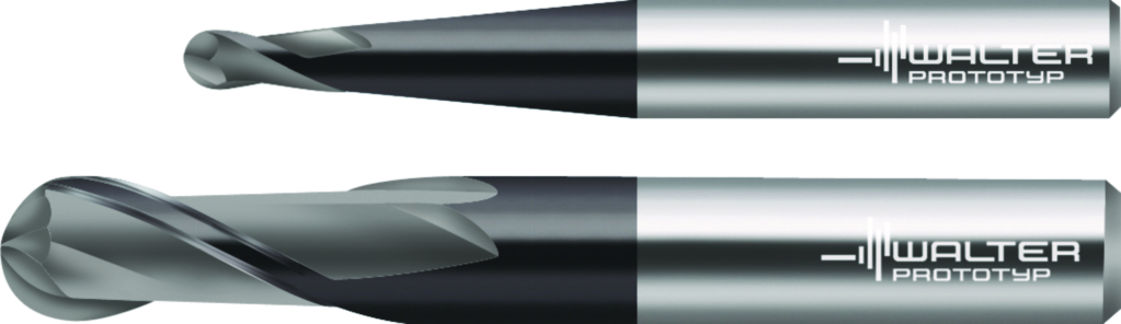 Solid carbide ball-nose copy milling cutters