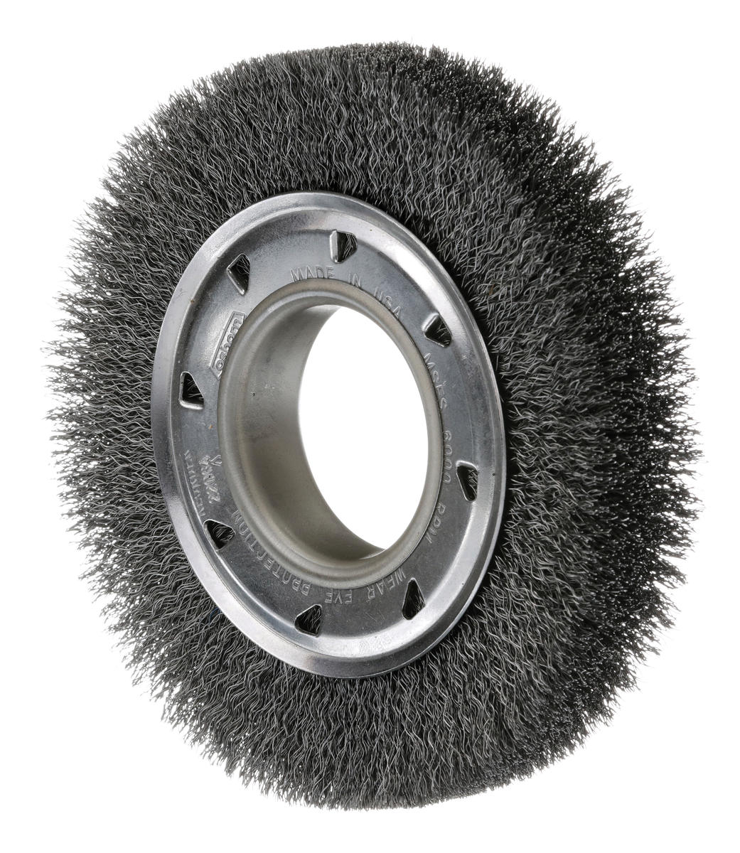 Crimped Wire Wide Face Wheel Brush