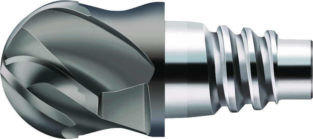 Solid carbide ball-nose copy milling cutters